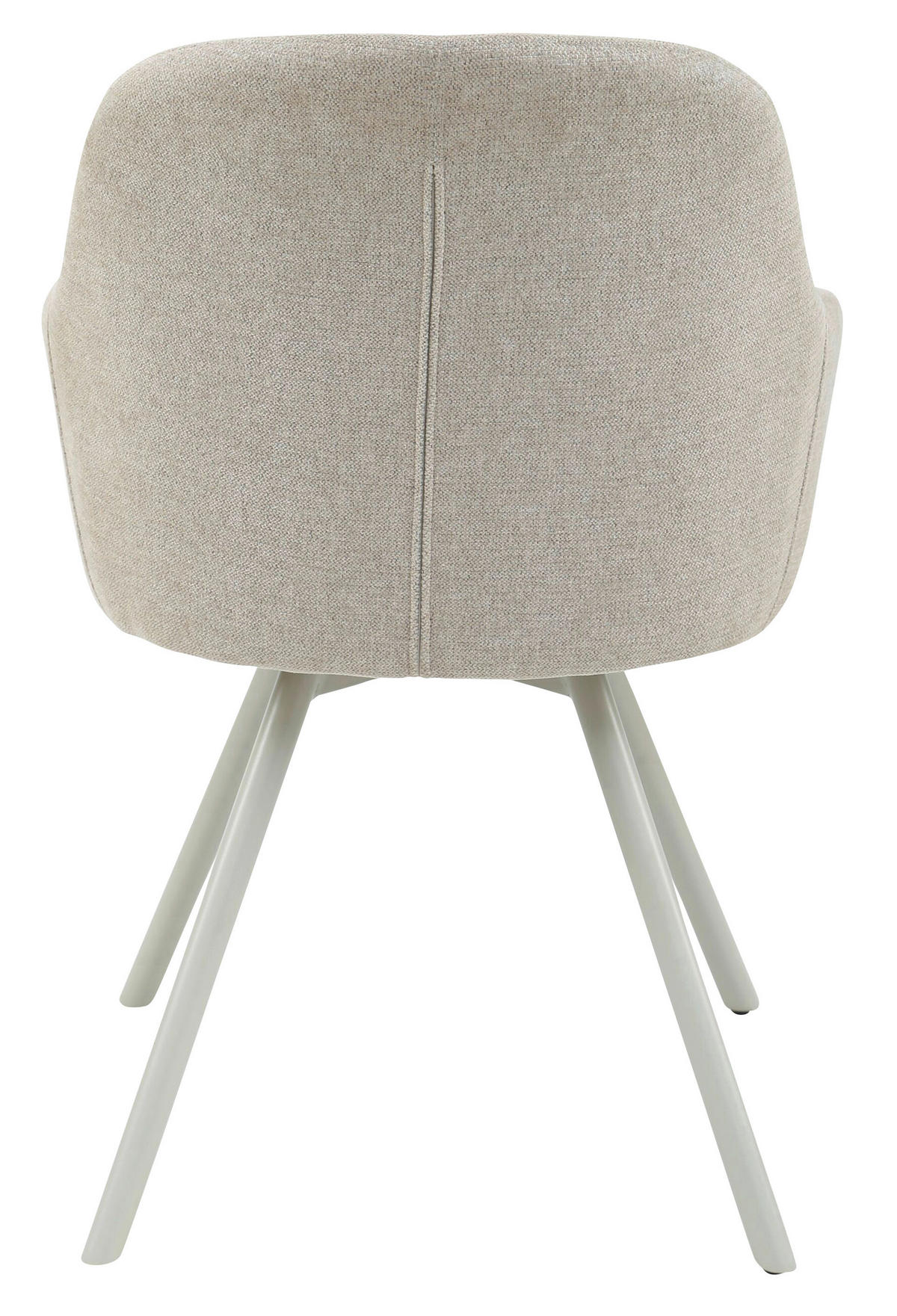 STOL, les, kovina, tekstil bež  - rumena/bež, Design, kovina/tekstil (57/84,5/61cm) - Carryhome