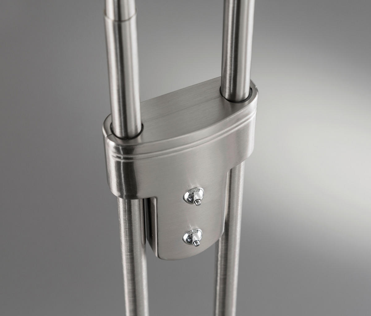LED-STEHLEUCHTE 25/150 cm    - Chromfarben/Nickelfarben, Basics, Glas/Metall (25/150cm) - Fischer & Honsel