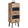 KOMMODE  in 40/108/35 cm  - Hellbraun/Dunkelbraun, LIFESTYLE, Holz/Metall (40/108/35cm) - Landscape