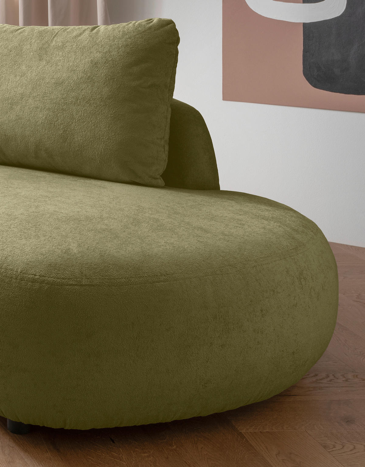 ECKSOFA in Mikrofaser Grün  - Schwarz/Grün, Modern, Kunststoff/Textil (139/250cm) - Livetastic