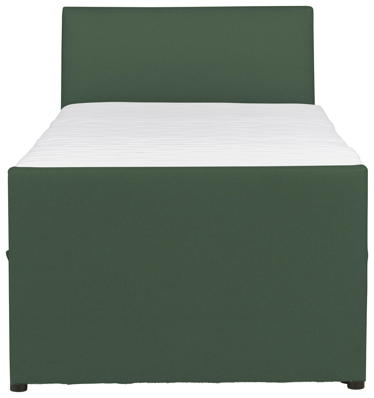 BOXSPRING-ÁGY 100/200 cm  zöld  - fekete/zöld, Modern, textil/fa (100/200cm) - MID.YOU