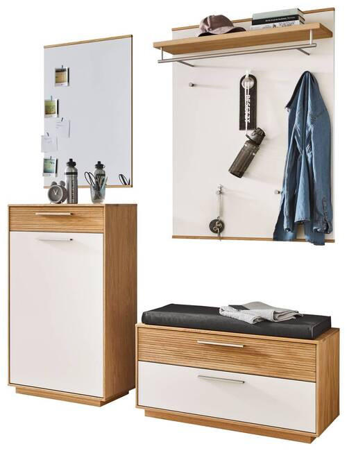 GARDEROBE 5-teilig in 160/195/40 cm - Eichefarben/Anthrazit, Design, Holz/Holzwerkstoff (160/195/40cm)
