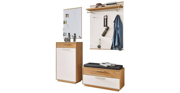 GARDEROBE 5-teilig  in 160/195/40 cm  - Eichefarben/Anthrazit, Design, Holz/Holzwerkstoff (160/195/40cm) - Novel