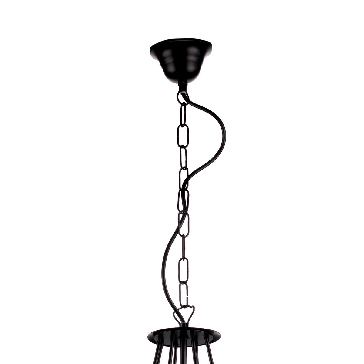ZÁVĚSNÉ SVÍTIDLO, 40/90 cm  - černá, Konvenční, kov (40/90cm)