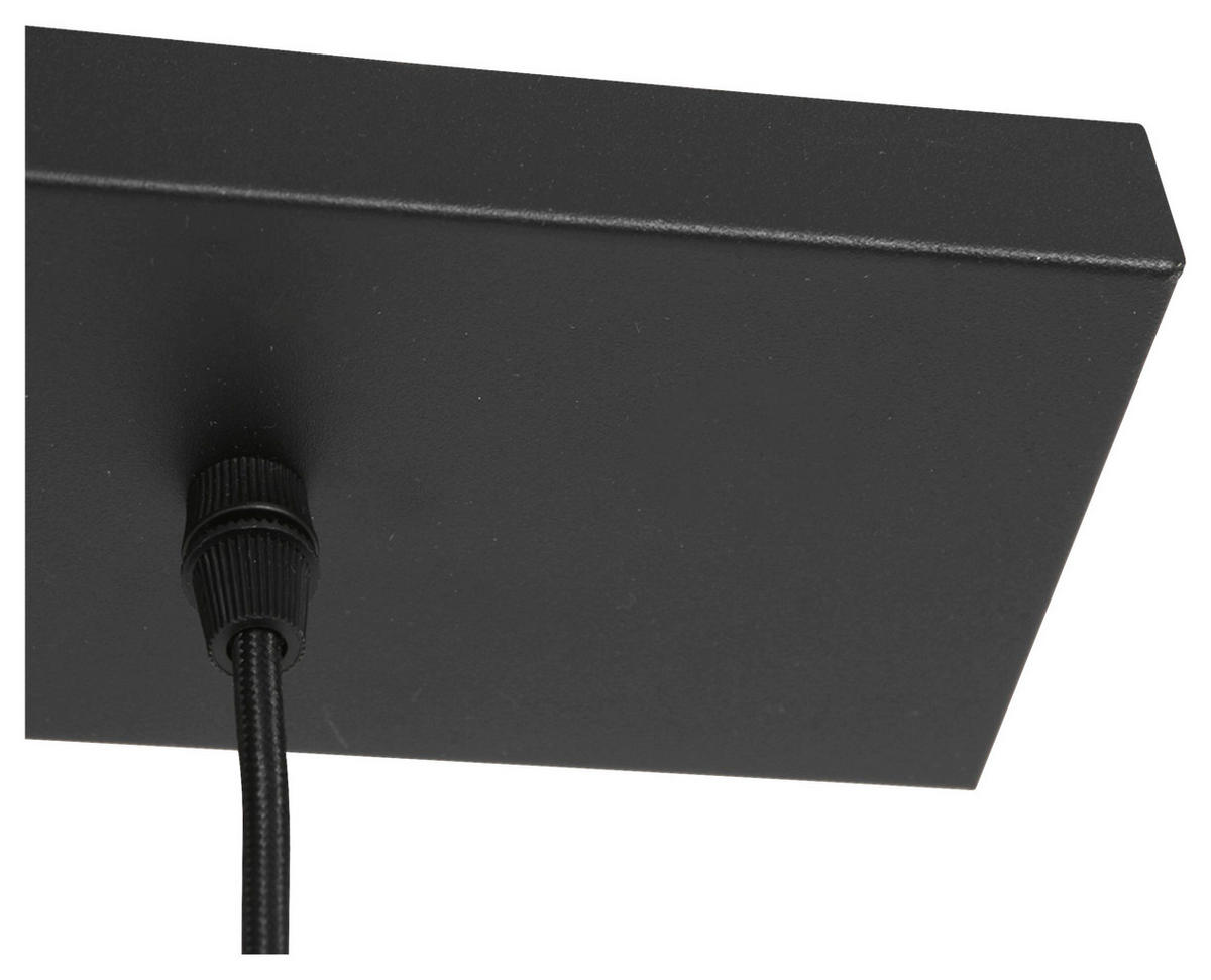 PENDELLEUCHTE  25/40-150/120 cm   - Schwarz, Trend, Glas/Metall (25/40-150/120cm)