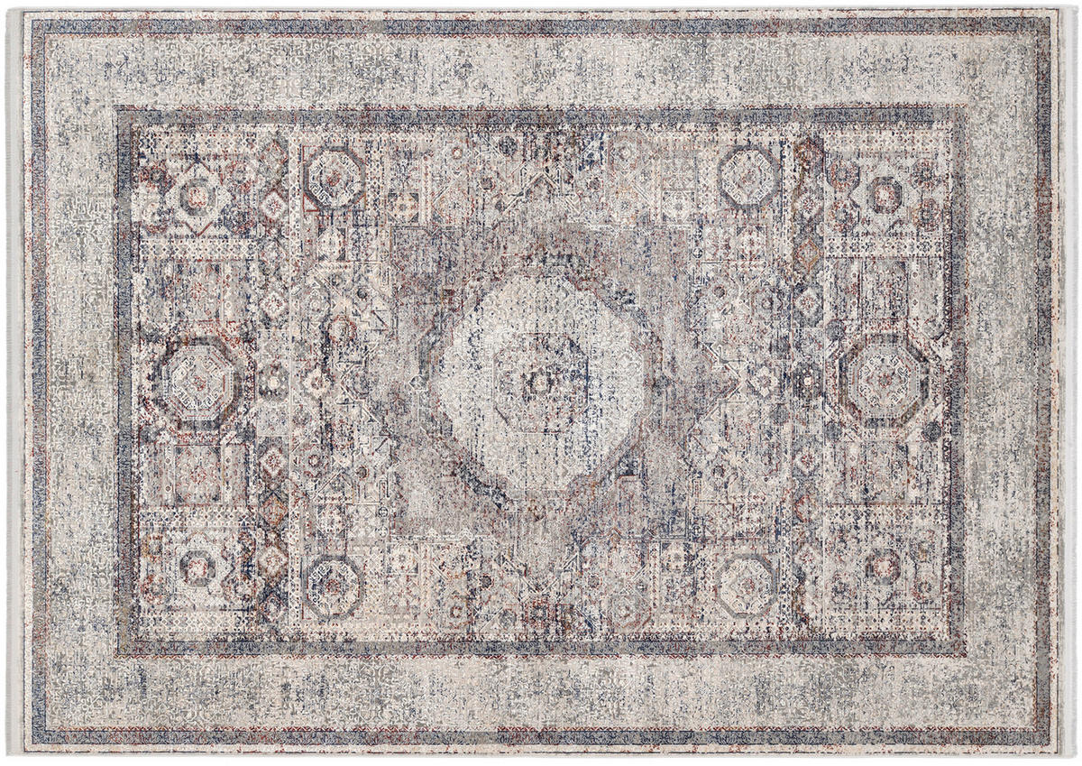 TEPPICH 140/200 cm Orinthalus Grau, Beige  - Beige/Grau, Design, Textil (140/200cm) - Novel