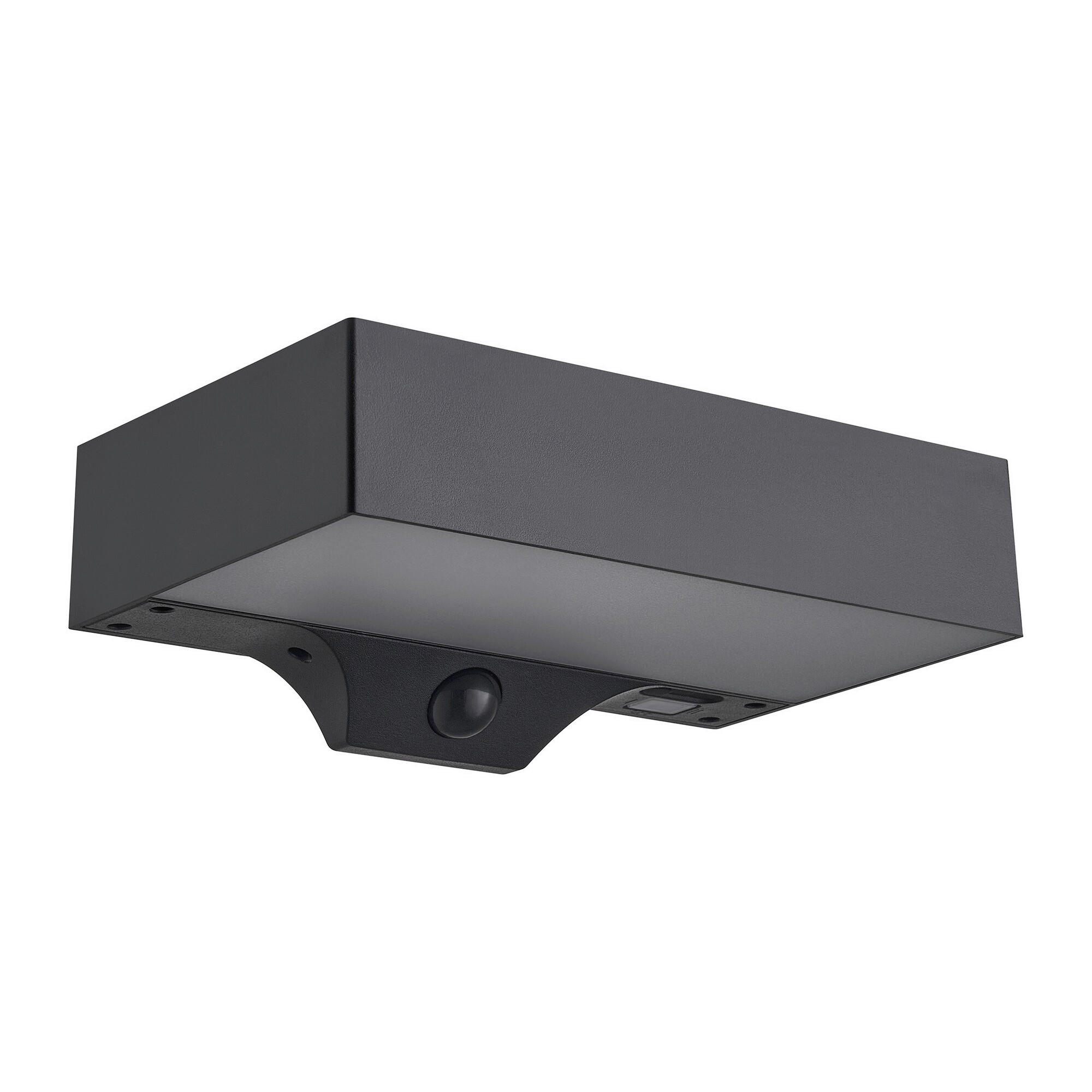 WANDLEUCHTE Monay 7.4/13.9/22 cm  - Schwarz, Design, Kunststoff (7.4/13.9/22cm) - Nordlux