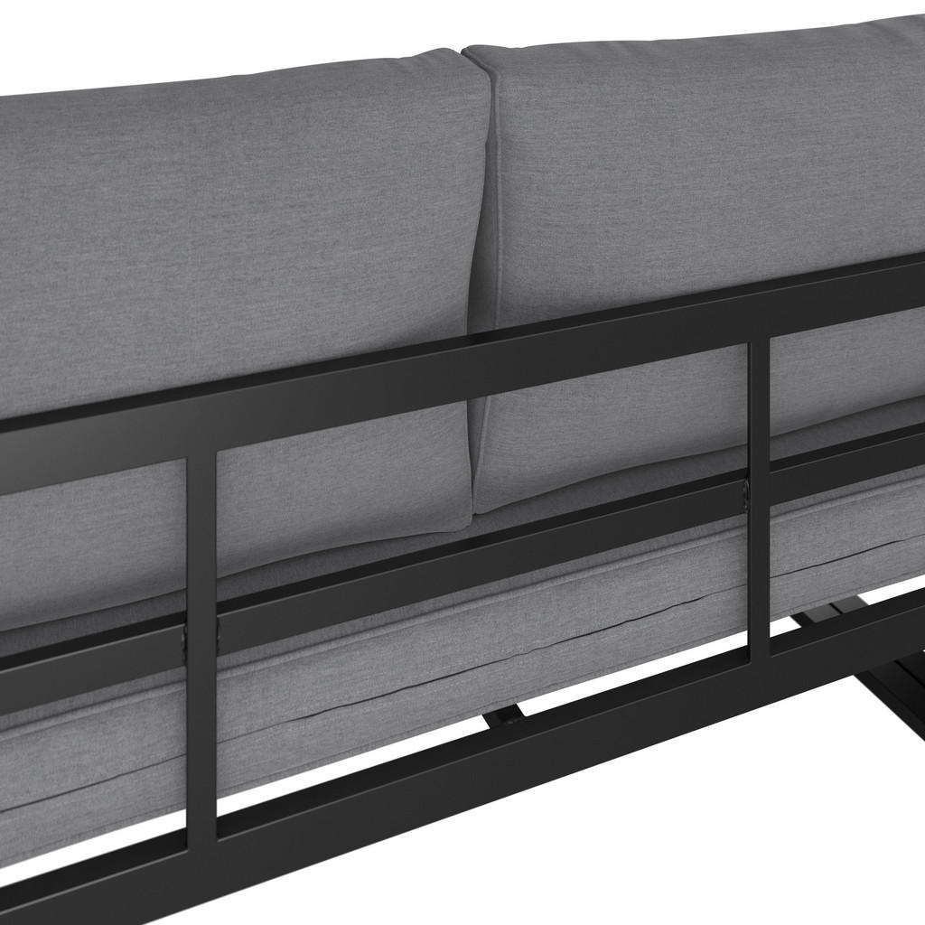 Thumbnail - Ambia Garden Loungegarnitur, Anthrazit, Grau, Metall, Textil, 5-teilig, Füllung: Schaumstoff,Polyester, 250x188 cm, Loun...