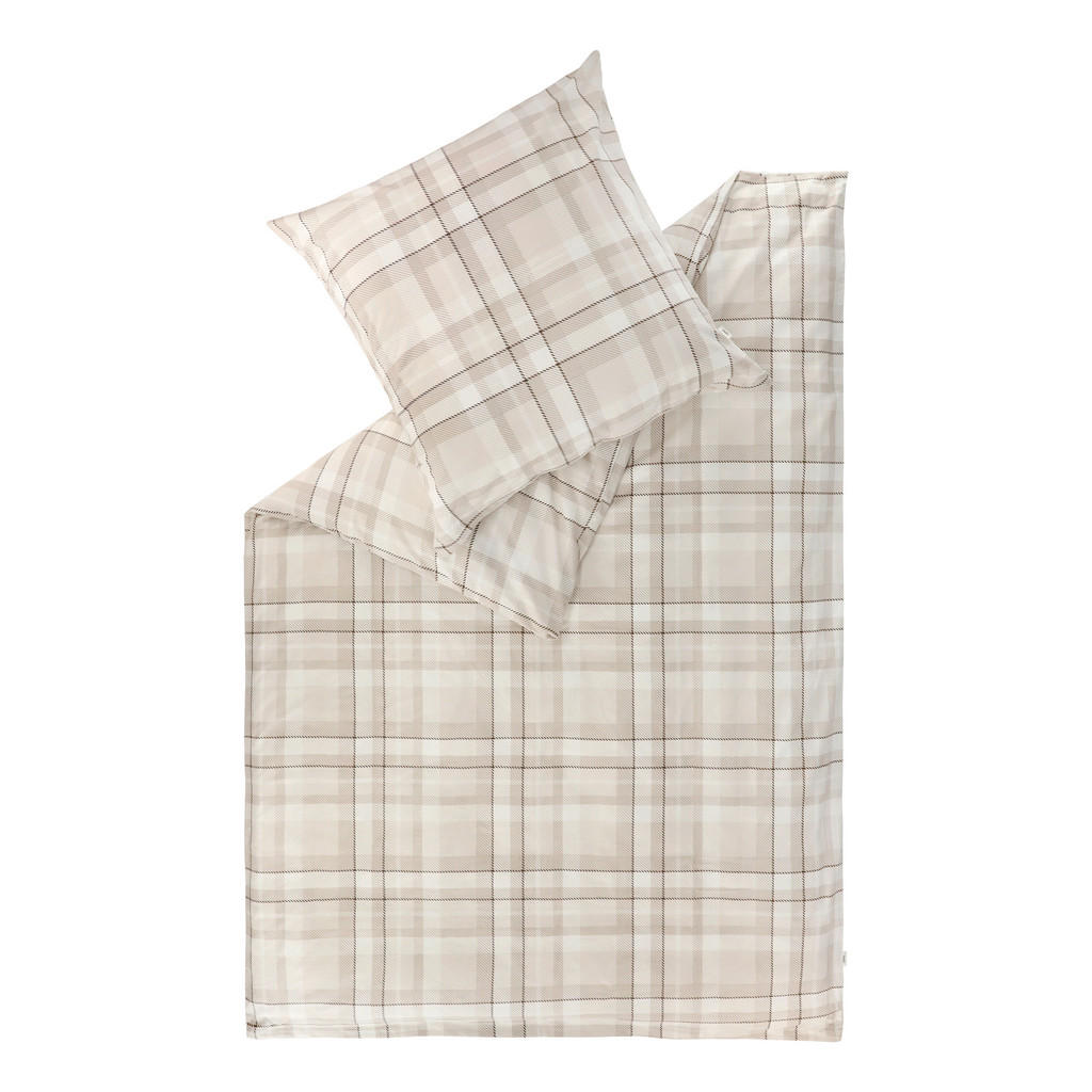 Esprit OBOUSTRANNÉ POVLEČENÍ, flanel, béžová, 140/200 cm
