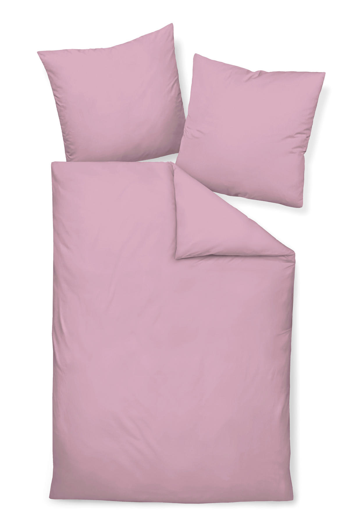 BETTWÄSCHE Giacomo Makosatin 135/200 cm  - Rosa, Basics, Textil (135/200cm) - Janine