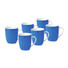 KAFFEEBECHERSET 6-teilig Keramik Porzellan Blau, Weiß - Blau/Weiß, Basics, Keramik (25,5/21,5/9,5cm) KAFFEEBECHERSET 6-teilig Keramik Porzellan Blau, Weiß - Blau/Weiß, Basics, Keramik (25,5/21,5/9,5cm)