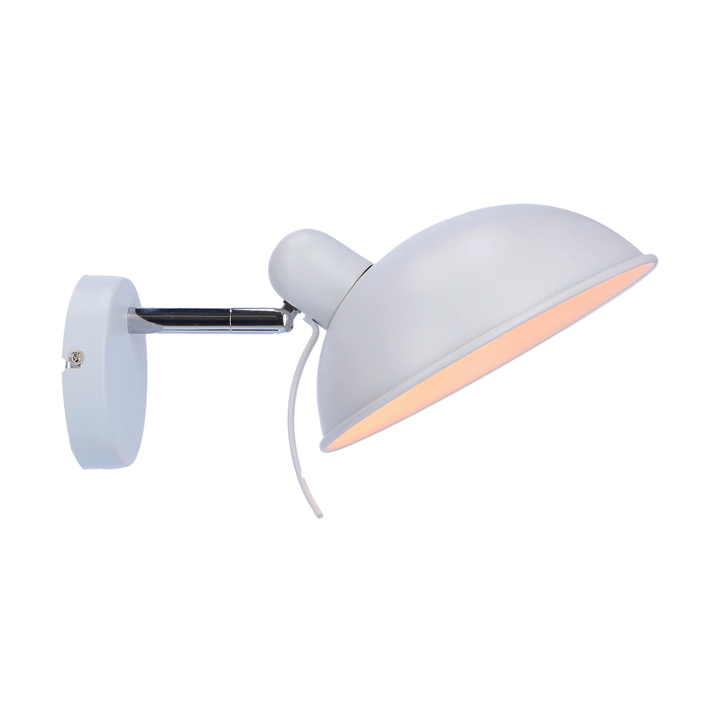 VÄGGLAMPA 21/30/14.5 cm   - vit, Basics, metall (21/30/14.5cm)