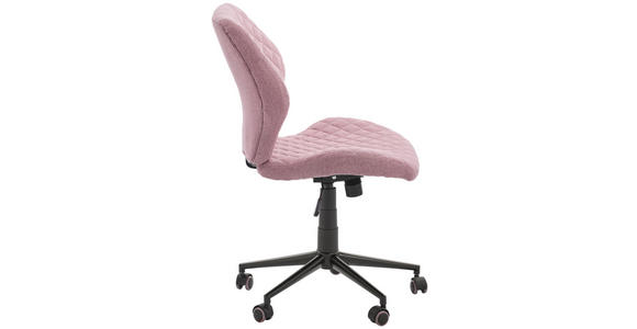 DREHSTUHL Webstoff Rosa - Schwarz/Rosa, MODERN, Kunststoff/Textil (51/90-98/51cm) - Carryhome
