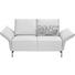 ZWEISITZER-SOFA in Leder Weiß - Weiß/Nickelfarben, Design, Leder/Metall (160/82-107/88-96cm) - Koinor ZWEISITZER-SOFA in Leder Weiß - Weiß/Nickelfarben, Design, Leder/Metall (160/82-107/88-96cm) - Koinor
