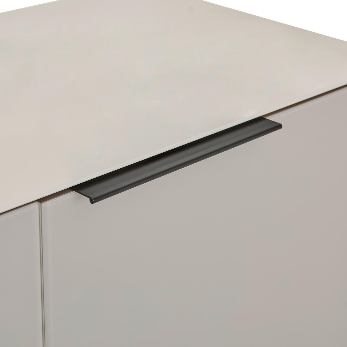 SIDEBOARD  180/99,7/42 cm 4 Schublade(n)  - Kaschmir/Schwarz, Design, Glas/Holzwerkstoff (180/99,7/42cm) - Novel