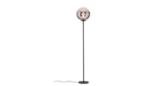 STEHLEUCHTE 30/165 cm - Schwarz, Basics, Glas/Kunststoff (30/165cm) - Novel
