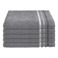 GÄSTETUCHSET Dunkelgrau 5-teilig 30/50 cm  - Dunkelgrau, Basics, Textil (30/50cm) - Schiesser