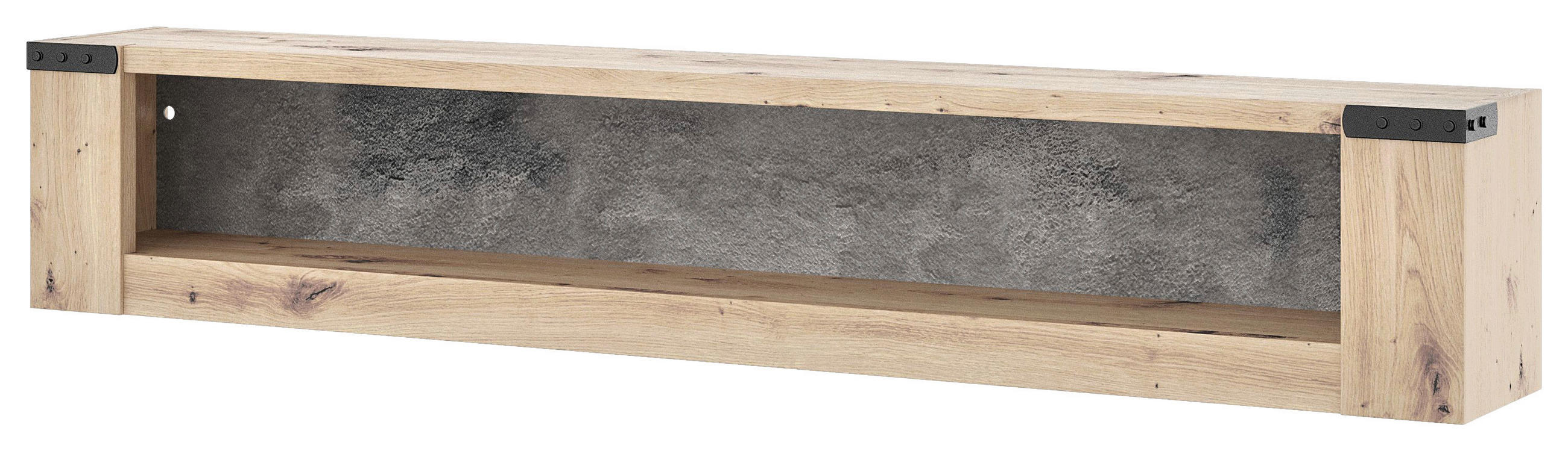 Hom`in ZÁVĚSNÁ SKŘÍŇKA, barvy břidlice, dub artisan, 160/29/23 cm