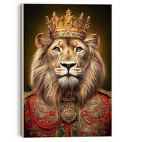 BILD  - Rot, Trend, Holzwerkstoff (116/78/3cm) - Reinders!