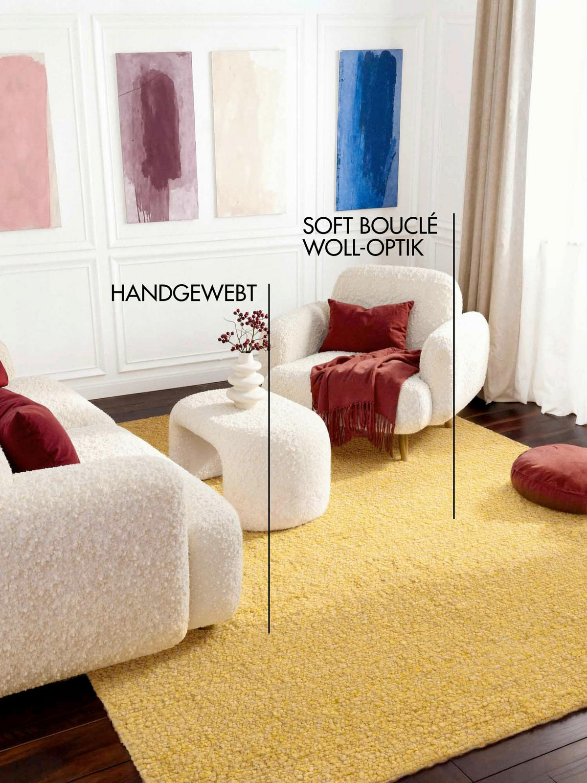 WEBTEPPICH 160/230 cm Notting Hill Gelb  - Gelb, Basics, Textil (160/230cm) - Ted Baker