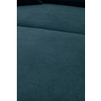 ECKSOFA  in Webstoff Petrol  196/304 cm  - Petrol/Schwarz, KONVENTIONELL, Textil/Metall (196/304cm) - Hom`in