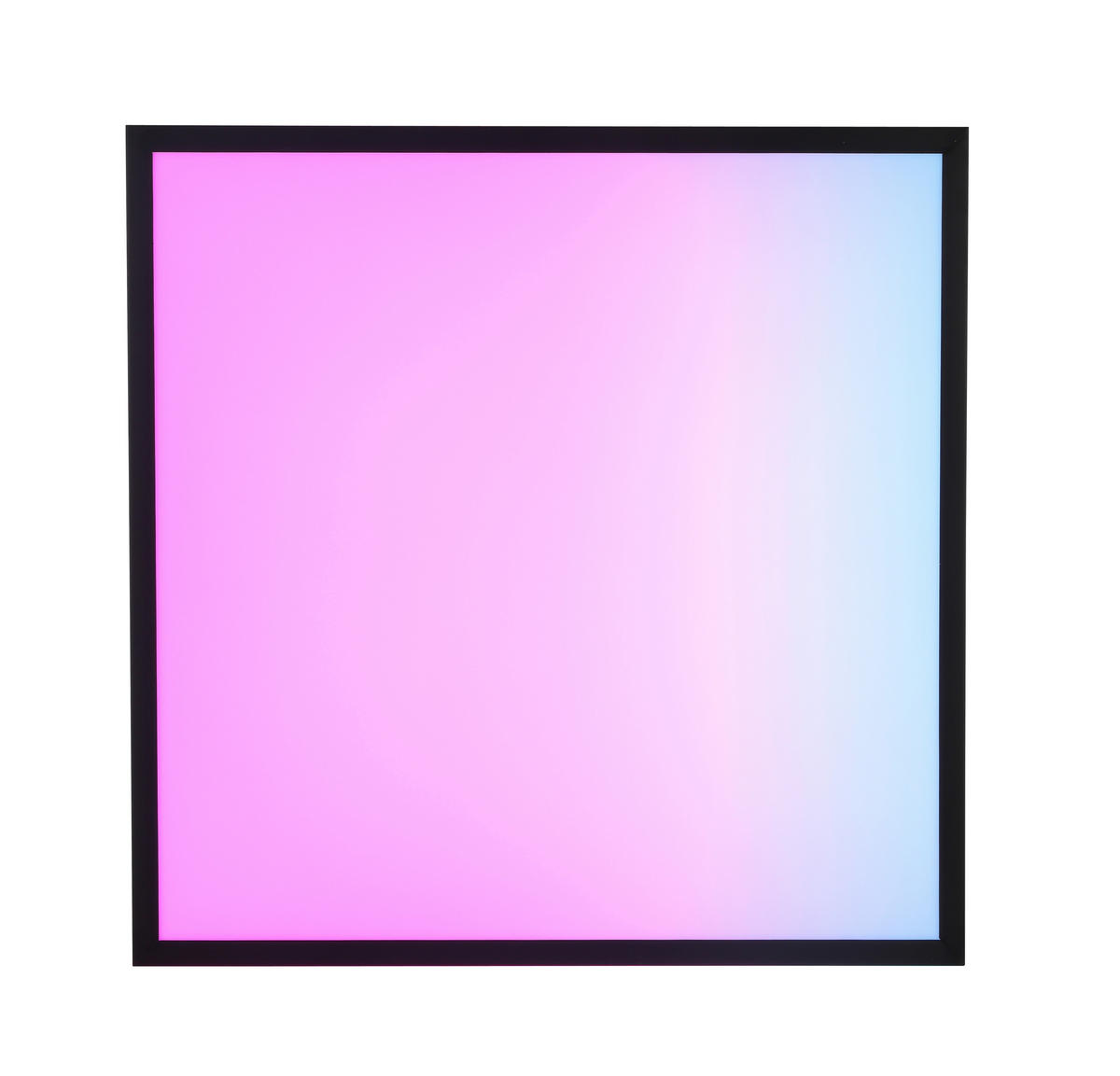 STROPNÉ LED SVIETIDLO, 45/45/7,5 cm - čierna/biela, Lifestyle, kov/plast (45/45/7,5cm) - Novel