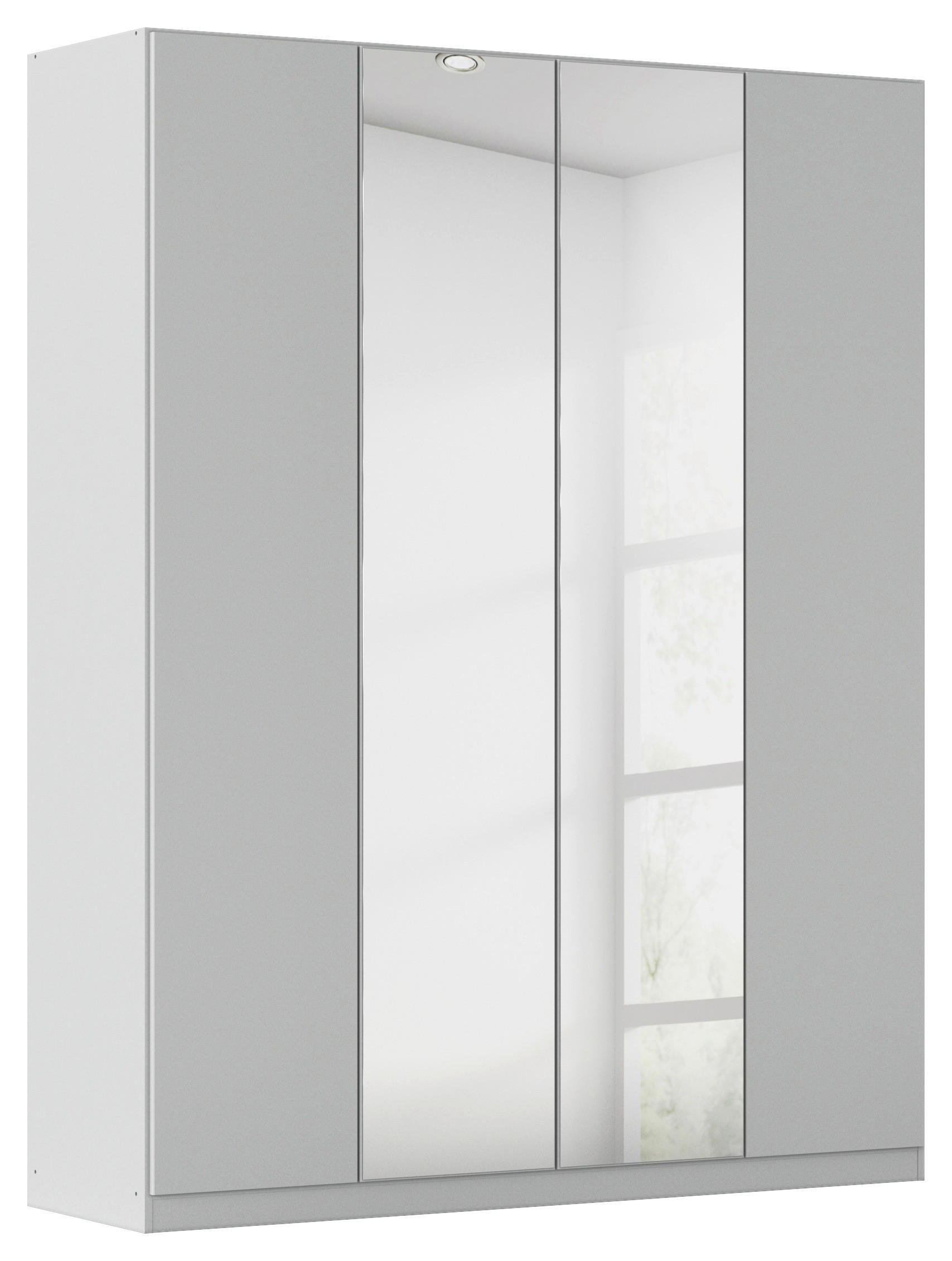 FALTTÜRENSCHRANK in Grau  - Grau, Holzwerkstoff (181/229/54cm) - Boxxx