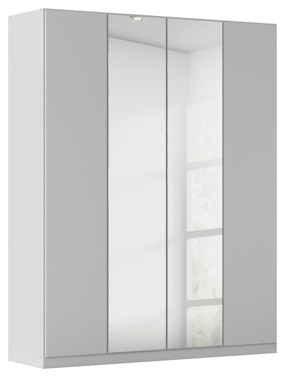FALTTÜRENSCHRANK in Grau  - Grau, Holzwerkstoff (181/229/54cm) - Boxxx