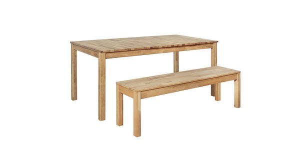 ESSTISCH in Holz 140-180/80/76 cm  - Eichefarben, KONVENTIONELL, Holz (140-180/80/76cm) - Carryhome