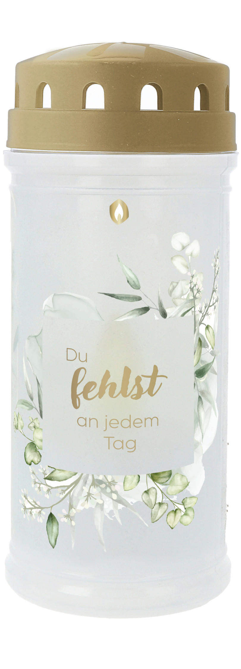 KERZE MIT LED  - Multicolor, Basics, Kunststoff (7,5/7,5/17,5cm)