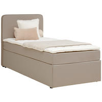 BOXBETT 90/200 cm  Beige  - Beige, Konventionell, Holz/Textil (90/200cm) - P & B