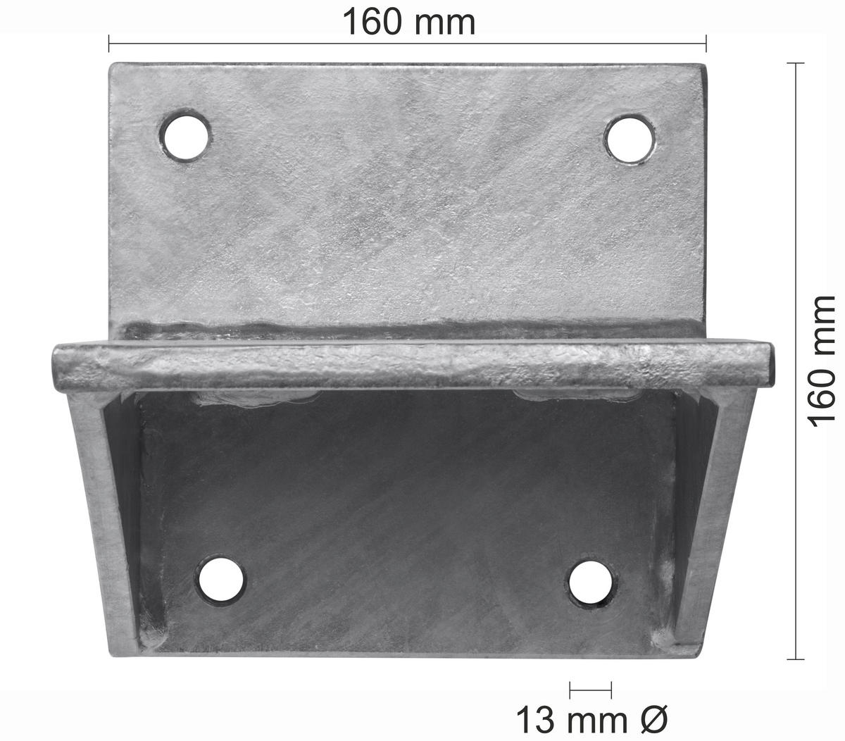 SONNENSCHIRM-WANDKONSOLE - Silberfarben, Basics, Metall (16/16/21cm) - Schneider