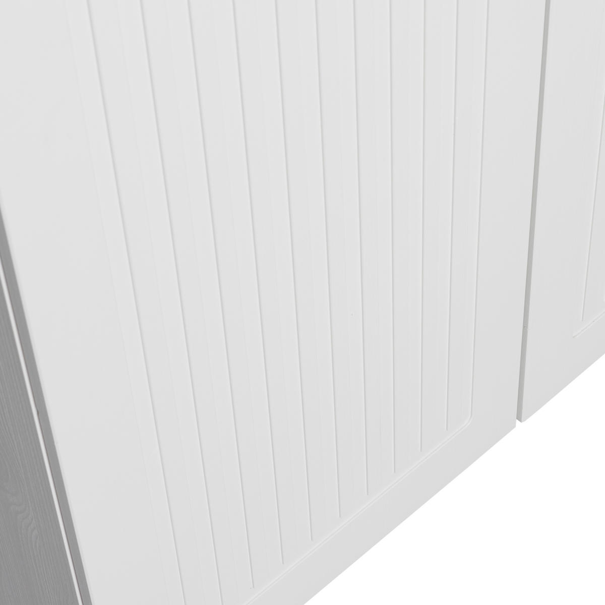 DREHTÜRENSCHRANK 110/210/55 cm,  in Weiß, 2-türig  - Weiß, Basics, Holz (110/210/55cm) - MID.YOU