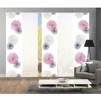FLÄCHENVORHANG RAWLINS, 5-TLG.  5 Stück  halbtransparent   60/245 cm  - Flieder, Basics, Textil (60/245cm)