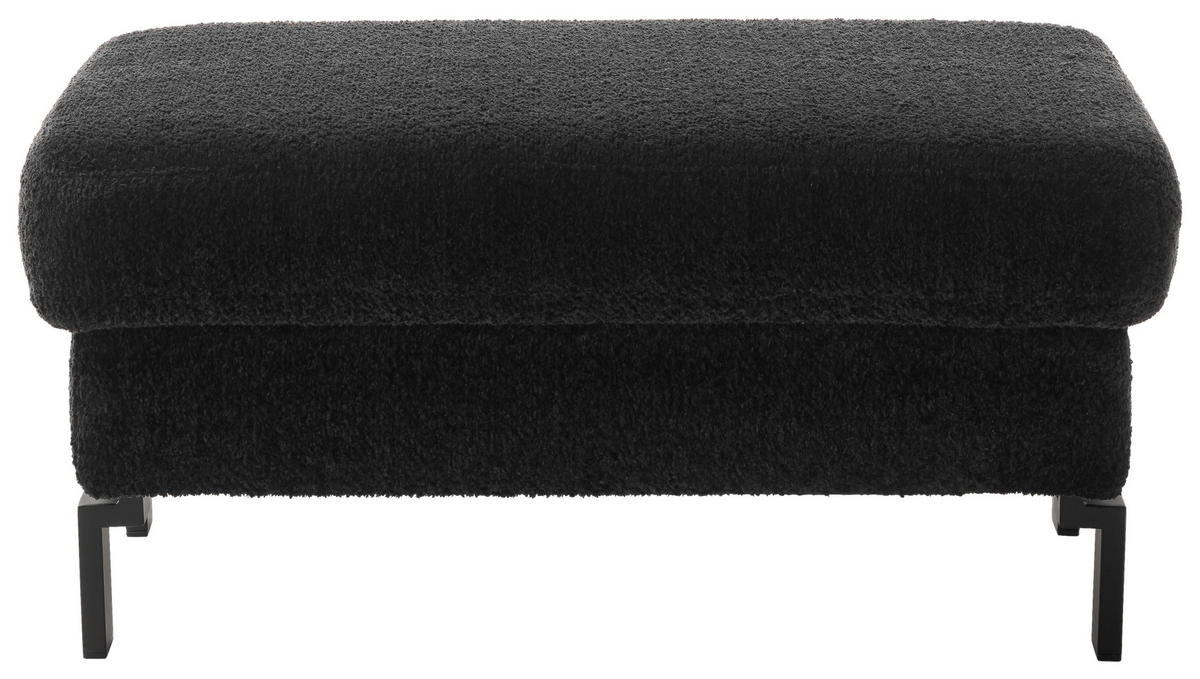 ECKSOFA in Cord Olivgrün  - Schwarz/Olivgrün, Design, Textil/Metall (298/185cm) - Pure Home Lifestyle