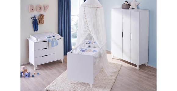 WICKELKOMMODE Michi - Weiß, Trend, Holz/Holzwerkstoff (109,0/94,0/52,4/71,6cm) - My Baby Lou