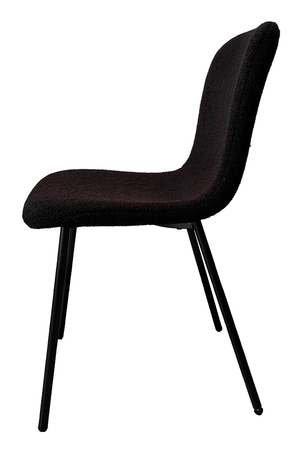 SADA STOLIČIEK 4 kus - čierna, Modern, kov/textil (44/79/52cm) - Livetastic