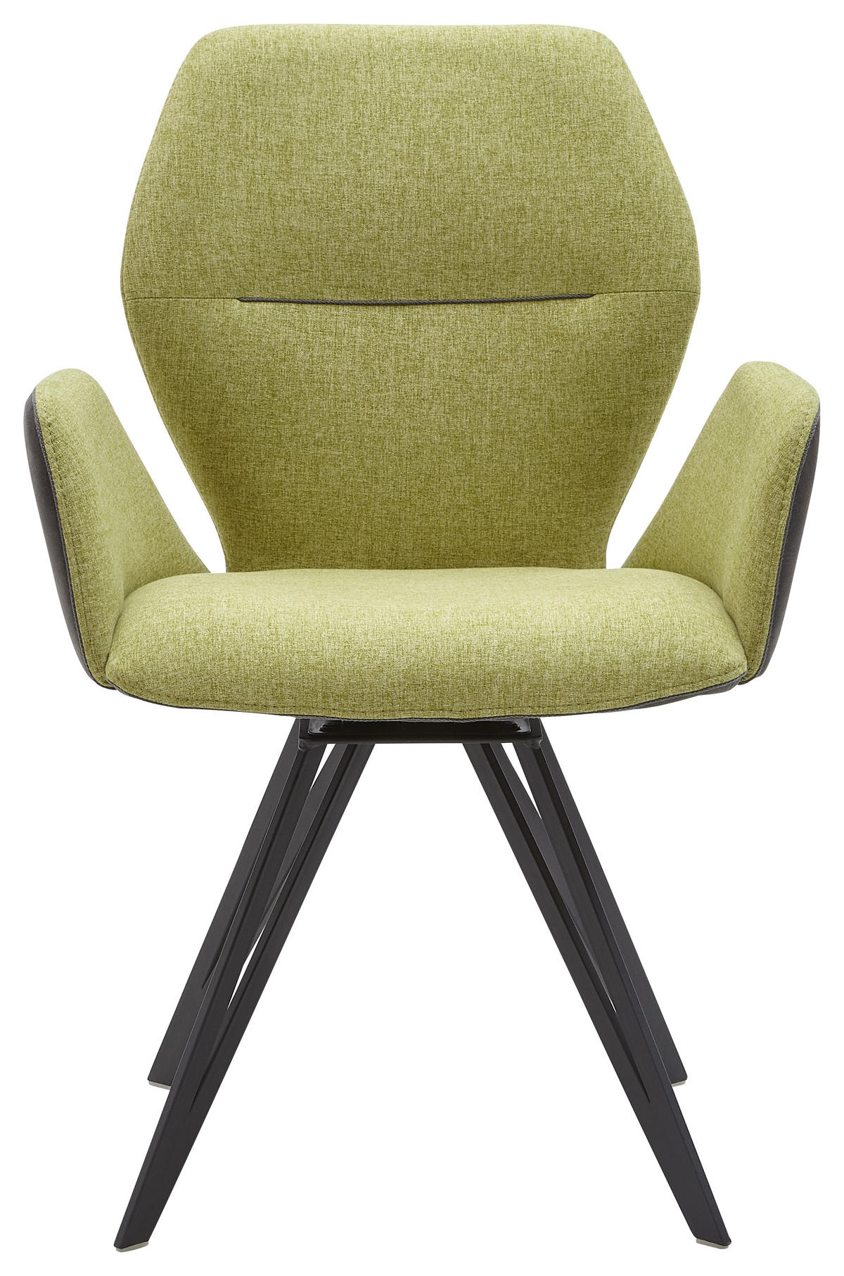 ARMLEHNSTUHL  in Eisen Webstoff, Mikrofaser  - Anthrazit/Schwarz, Design, Textil/Metall (62/91/59cm) - Valnatura