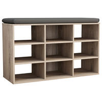 SCHUHREGAL 80/50/30 cm  - Sonoma Eiche, Design, Holzwerkstoff (80/50/30cm) - MID.YOU