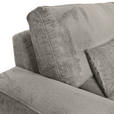 BIGSOFA Chenille Hellgrau  - Hellgrau/Schwarz, KONVENTIONELL, Kunststoff/Textil (282/73/115cm) - Carryhome