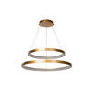 LED-PENDELLEUCHTE 78/78/200 cm  - Messingfarben, Design, Kunststoff (78/78/200cm) - Lucide