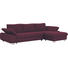 WOHNLANDSCHAFT - Aubergine/Alufarben, Design, Textil/Metall (316/184cm) - Beldomo System