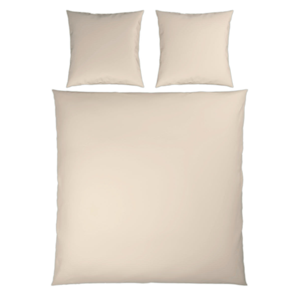 BETTWÄSCHE Flachgewebe 200/200 cm  - Beige, Basics, Textil (200/200cm) - Dieter Knoll