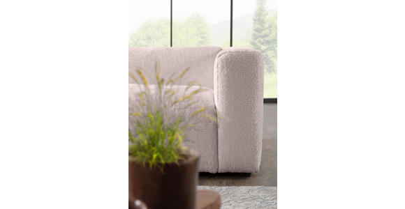 ECKSOFA  in Chenille Rosa  178/323 cm  - Schwarz/Rosa, MODERN, Kunststoff/Textil (178/323cm) - Carryhome