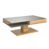 COUCHTISCH in Holz, Glas, Holzwerkstoff 120/75/43 cm  - Eichefarben/Grau, Design, Glas/Holz (120/75/43cm) - Voglauer