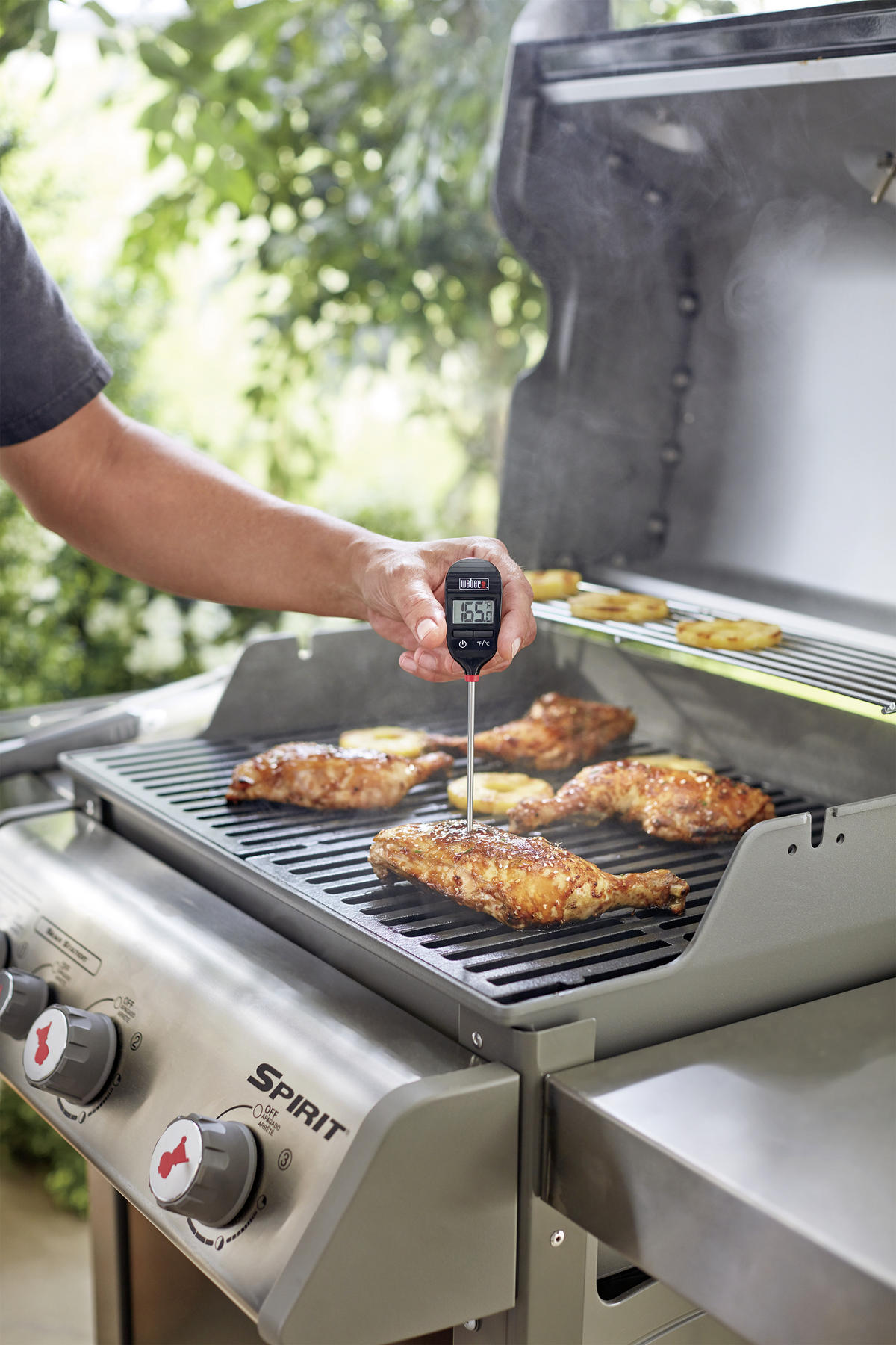 WEBER GRILLZUBEHÖR - Silberfarben/Schwarz, Basics (3,3/0,8/20,3cm) - Weber Grill