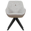 ARMLEHNSTUHL  in Chenille, Lederlook  - Taupe/Beige, MODERN, Holz/Textil (60/83/65cm) - Novel