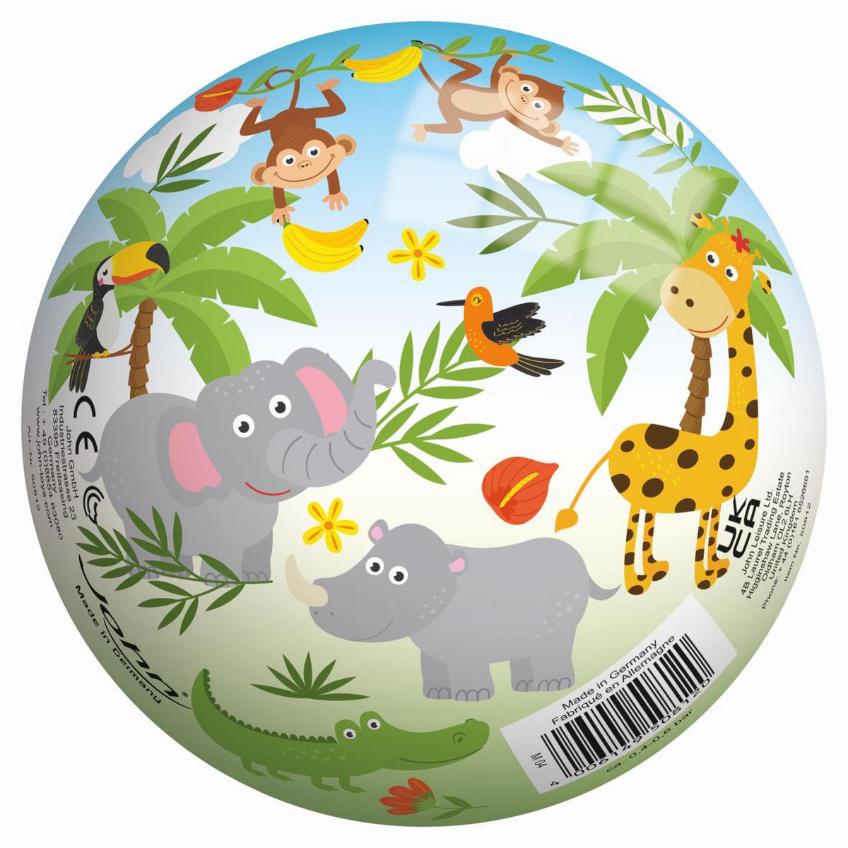 SPIELBALL - Multicolor, Basics, Kunststoff (13cm)