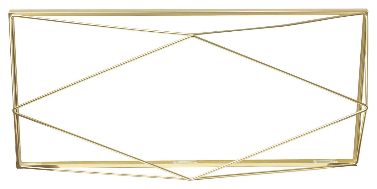 COLLAGERAM 22,9/8,3/48,3 cm  - mässingsfärgad, Design, metall/glas (22,9/8,3/48,3cm) - Umbra