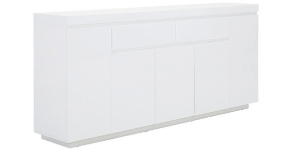 SIDEBOARD in 200/89/40 cm - Weiß Hochglanz, Design, Holzwerkstoff (200/89/40cm) - Xora